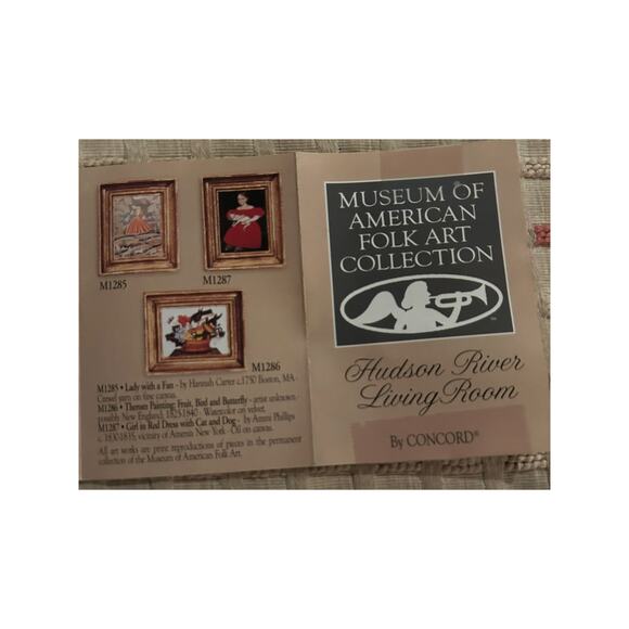Museum Of American Folk Art Collection Vintage Miniature Furniture TV Set Bundle - Picture 15 of 16